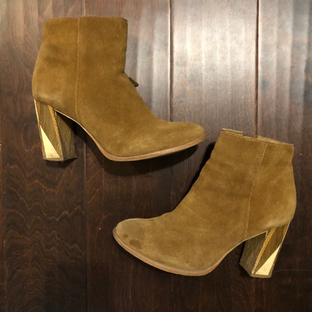 Tan booties